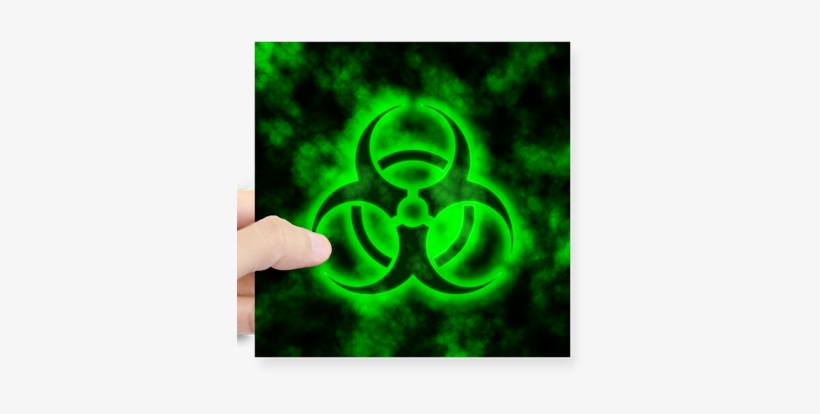 Green Biohazard Symbol Sticker - Green Biohazard Symbol, transparent png #3962425