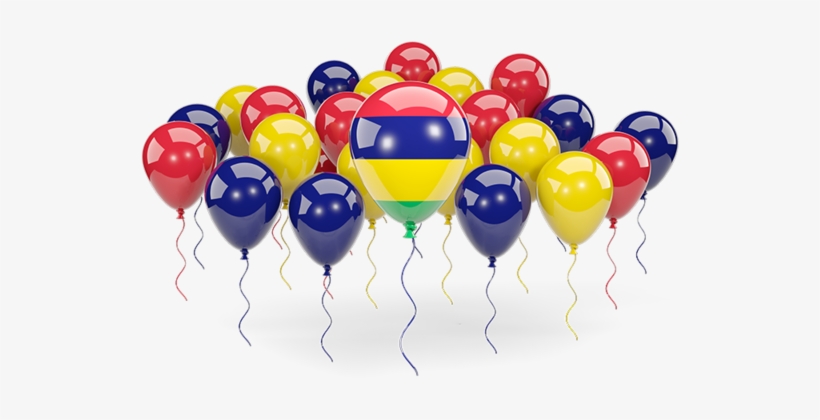 Balloons Mauritius Flag Colours, transparent png #3962426