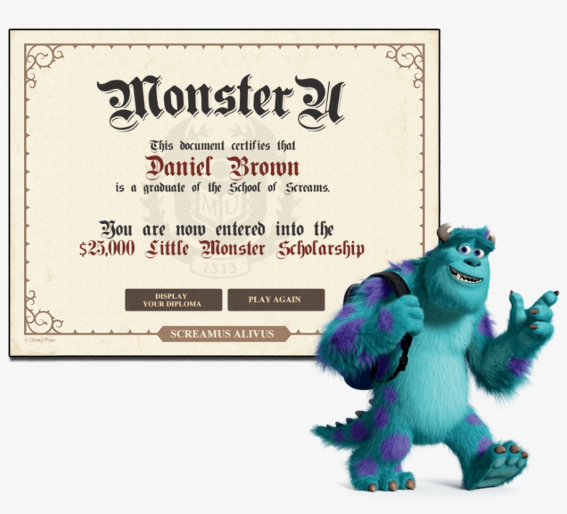 Kellogg's Monsters University Facebook App Design, transparent png #3962476