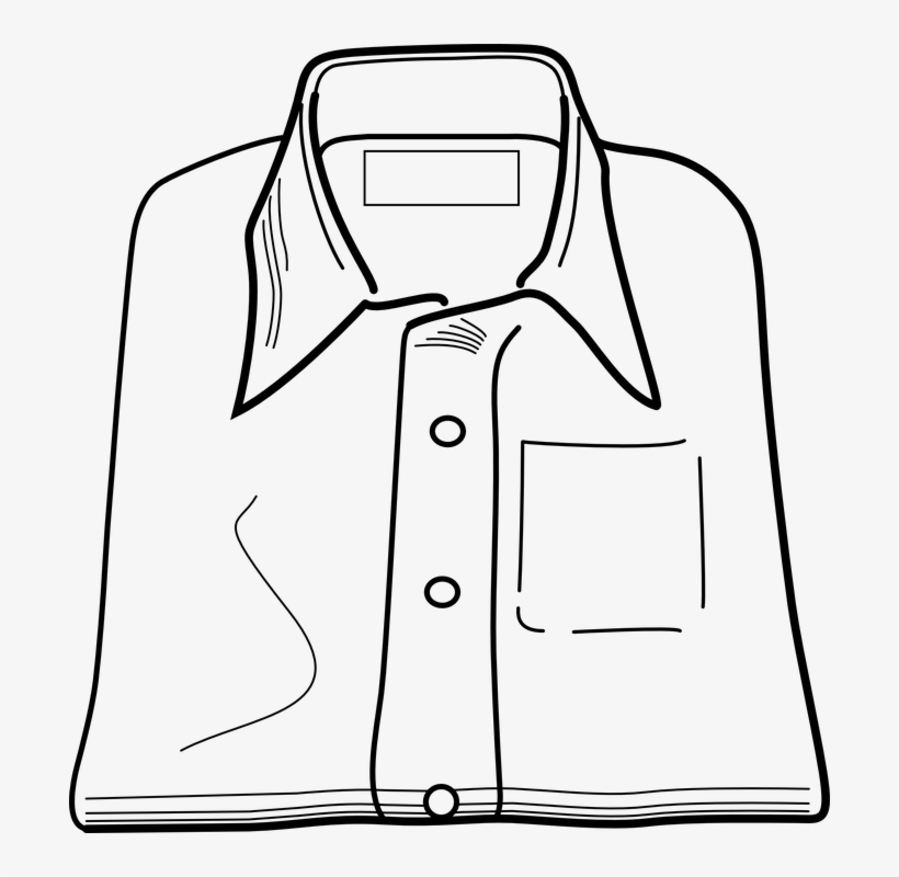 Hot Sale Fashion Solid O Neck Men's T Shirt Neighbor - White Dress Shirt Clip Art, transparent png #3962483