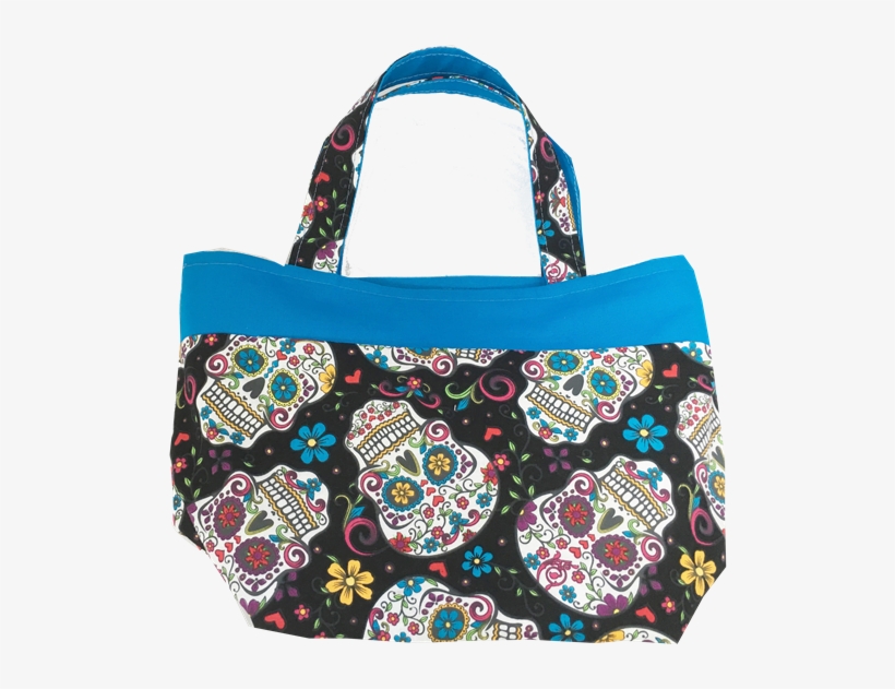 Sugar Skull Sock Pop Up Project Bag - Zipper Bag Pouch Clutch Bag Day, transparent png #3962683