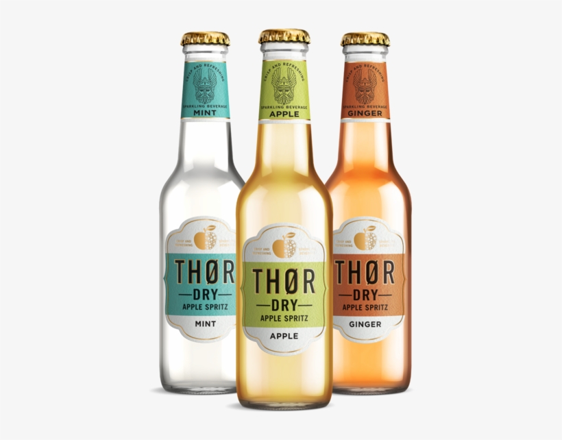 Thor Drinks Available At Organicsodapops - Thor Apple & Mint Juice Spritz 275ml, transparent png #3962771