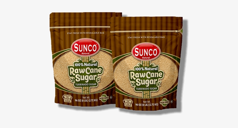 Sugar - Sunco Natural Raw Sugar, Natural Raw Cane Sugar, Turbinado, transparent png #3962822