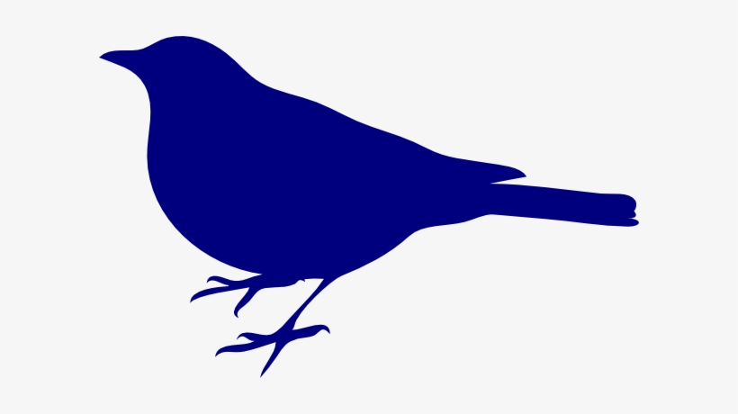Bluebird Clipart Real Bird - Blue Bird Silhouette Clip Art, transparent png #3963402