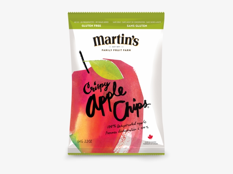 Medium Sharing Size Bag - Martin's Crispy Apple Chips, transparent png #3963441