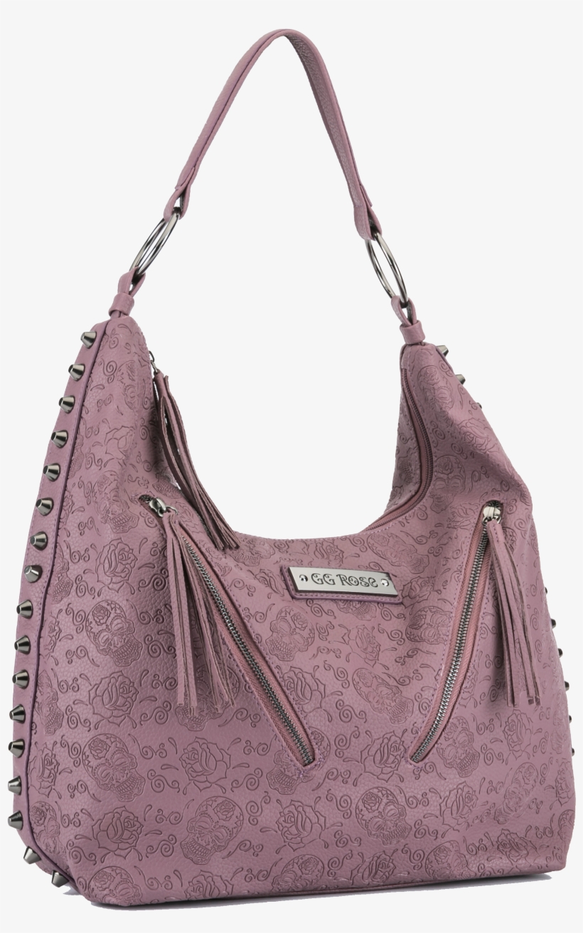 Gg Rose Sugar Skulls Hobo Handbag - Hobo Bag, transparent png #3963492