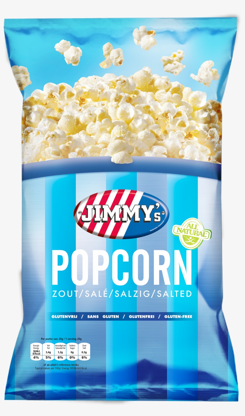 Family Bag Salt Popcorn - Jimmy's Popcorn, transparent png #3963670
