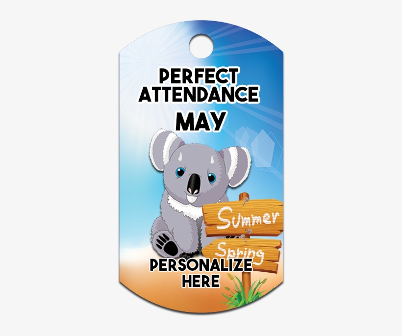 Koala Bear Perfect Attendance May - Cute Koala Bear Cartoon, transparent png #3963726