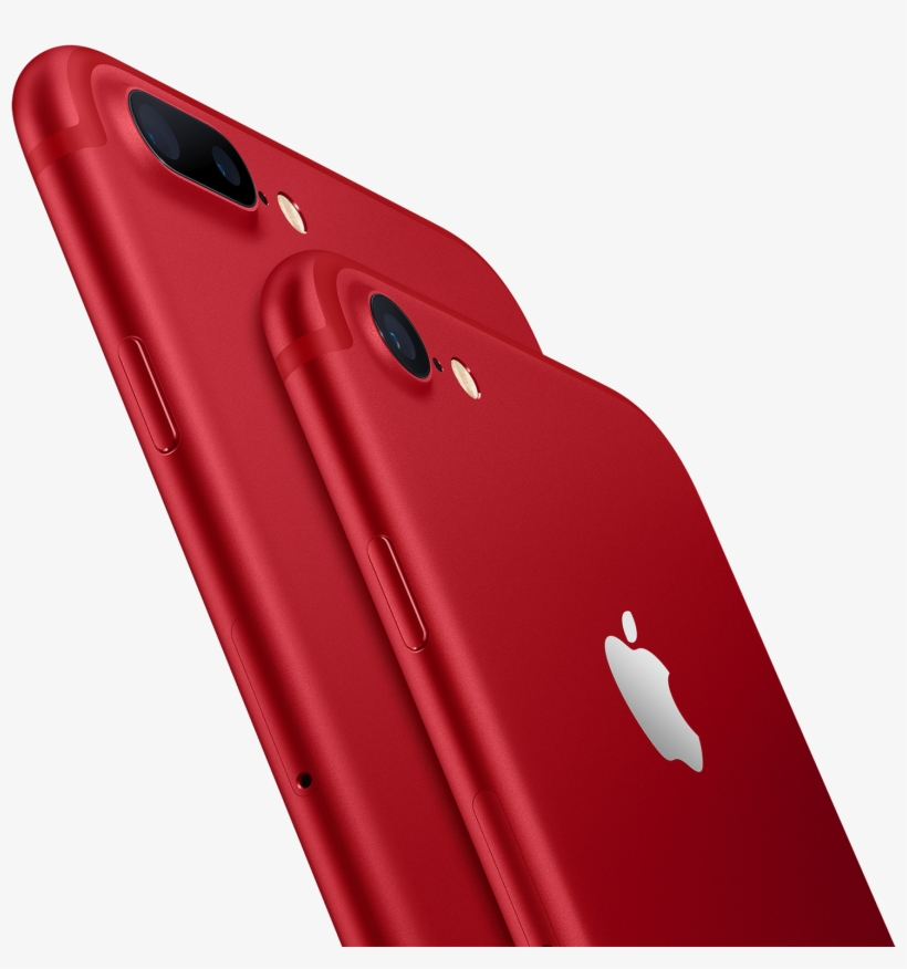 The New Red Iphone 7 & Iphone 7 Plus → - All Red Iphone 7, transparent png #3963894