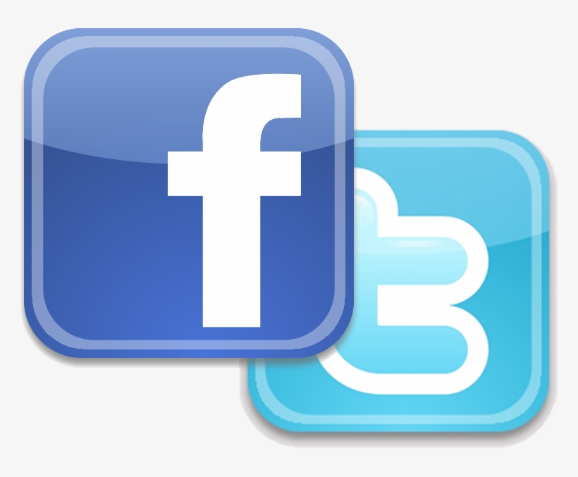 Facebook And Twitter Png, transparent png #3964438