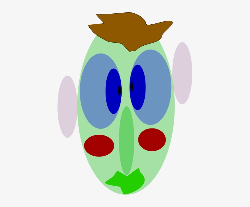 Face With Eyes Ears Little Hair Clipart Png - Clip Art, transparent png #3964502