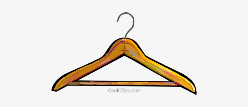 Clothes Hanger Royalty Free Vector Clip Art Illustration - Hanger Cartoon, transparent png #3964748