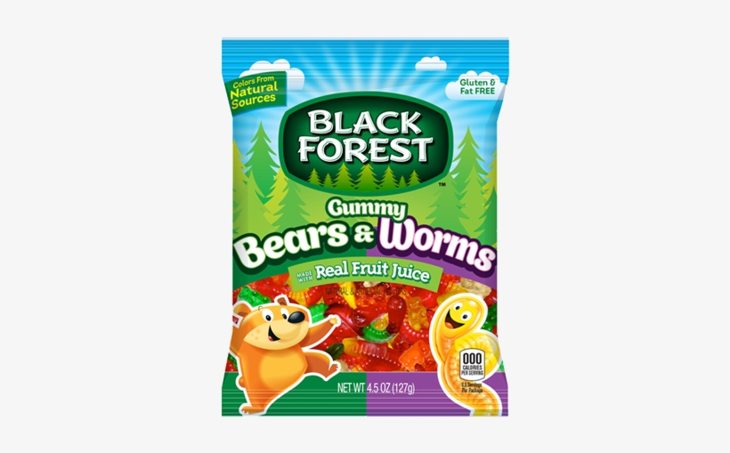 Black Forest Gummy Bears & Worms - Black Forest Gummy Worms, transparent png #3964977