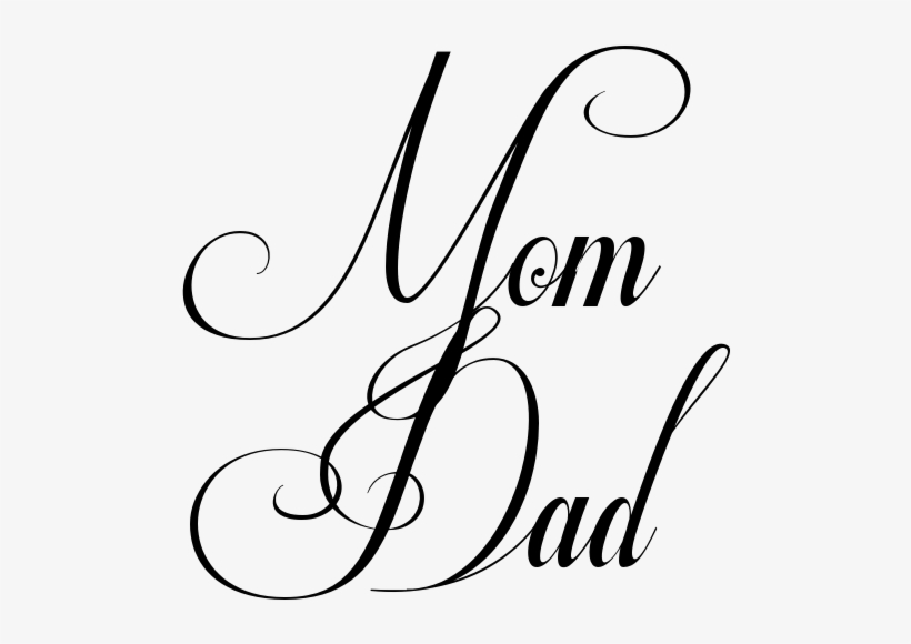 Mom And Dad Writing, transparent png #3965011