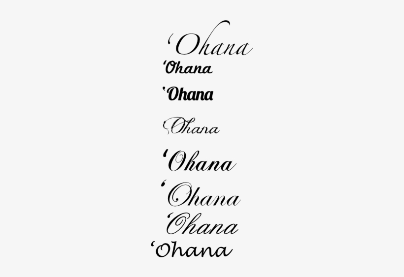 Ohana Tattoos Designs - Ohana Tattoo, transparent png #3965045