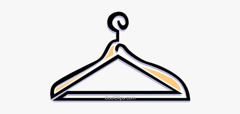 Clothes Hanger Royalty Free Vector Clip Art Illustration, transparent png #3965174