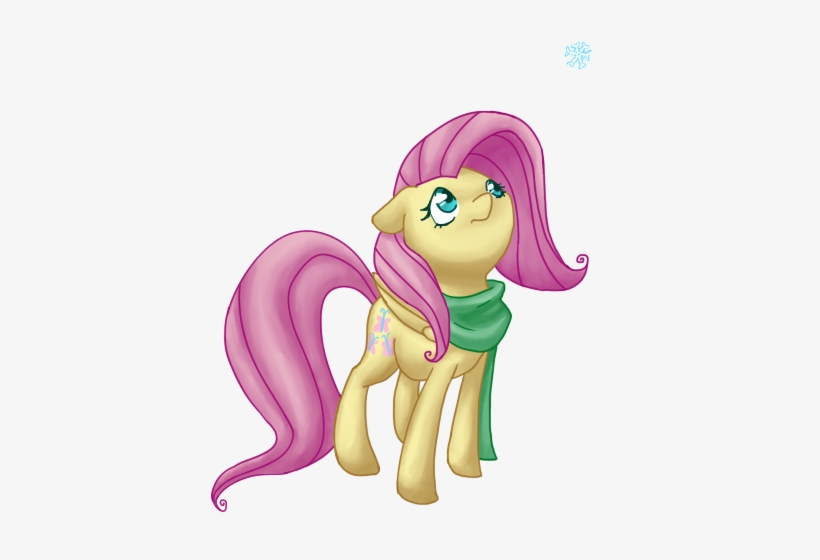 Breadcipher, Clothes, Fluttershy, Safe, Scarf, Simple - Cartoon, transparent png #3965522