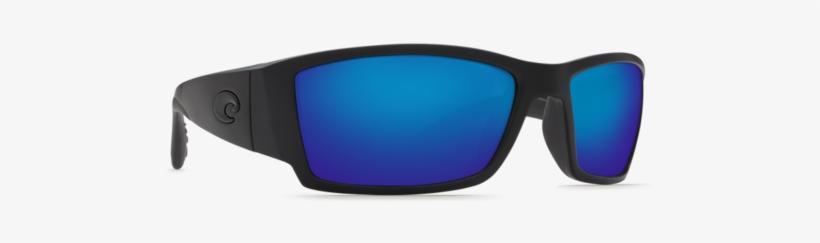 Costa Del Mar Sunglasses Corbina Black Blue Mirror - Costa Corbina Sunglasses Blackout / Blue Mirror 580p, transparent png #3965627