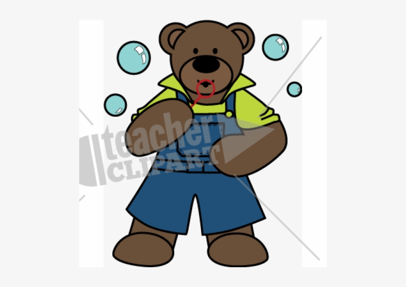 B Bear Blowing Bubbles, transparent png #3965724