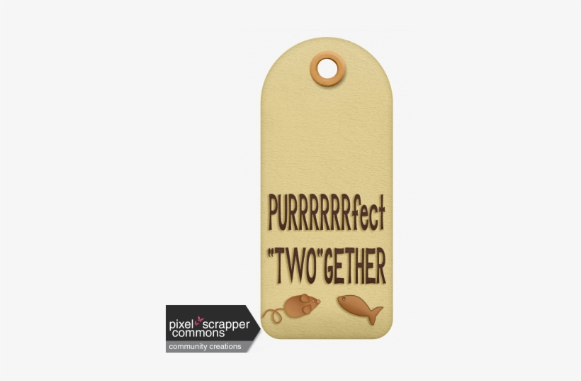 Shelter Pet Purrfect Twogether Blank Tag - Label, transparent png #3965929