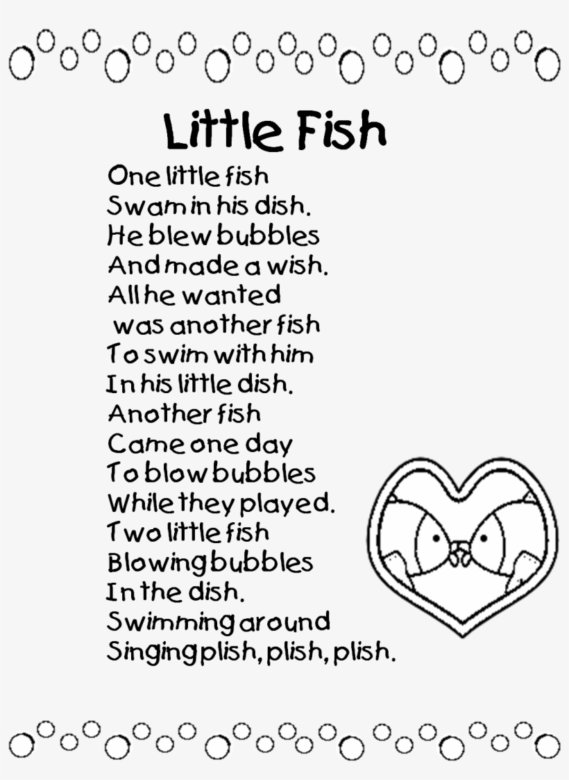 Bubble Paint And Poetry - Little Fish Poem, transparent png #3965949