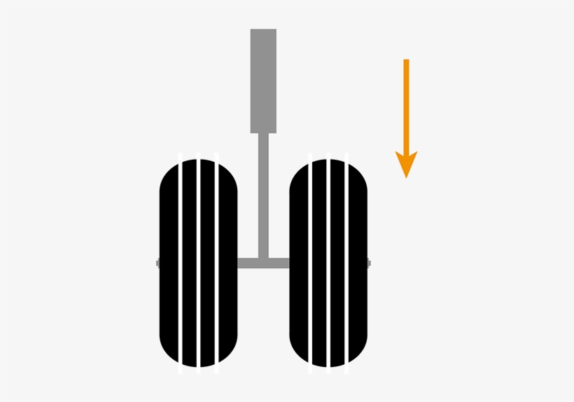 Tire Mark For 30° Right Steering Angle - Light-emitting Diode, transparent png #3966025