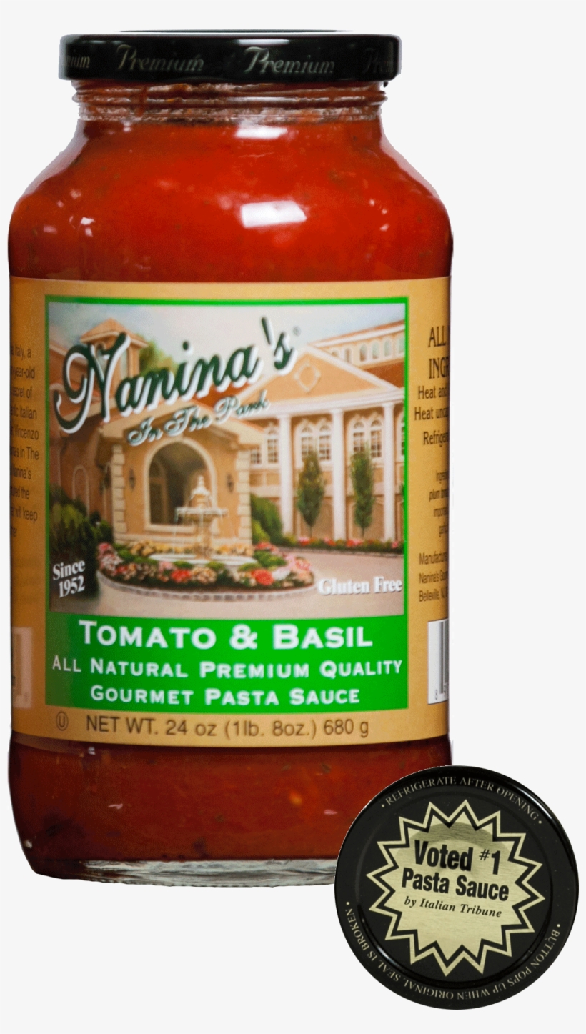 Nanina's Tomato & Basil Sauces - Naninas Vodka Sauce - 26 Oz, transparent png #3966190