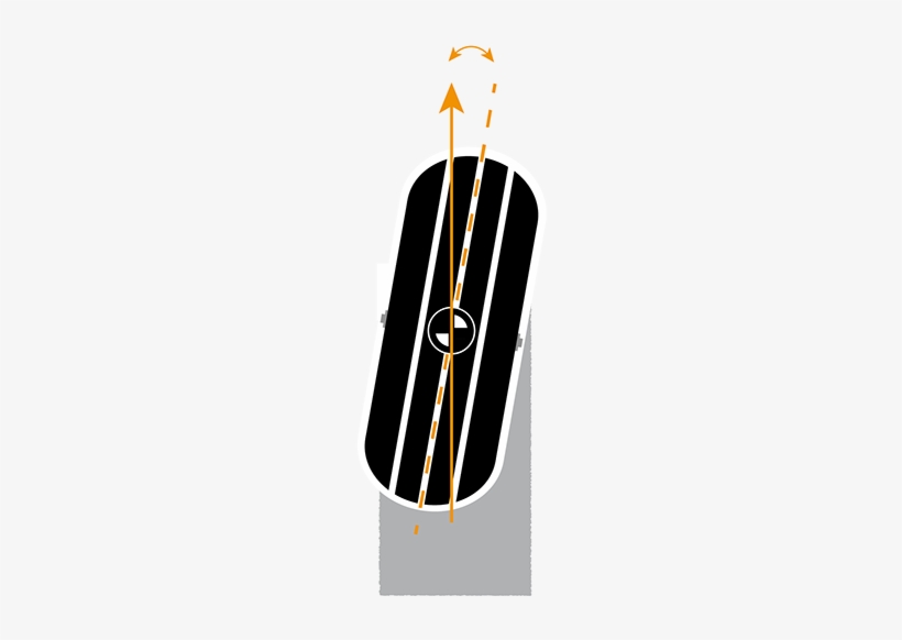 Tire Mark For 10° Right Steering Angle - Illustration, transparent png #3966220