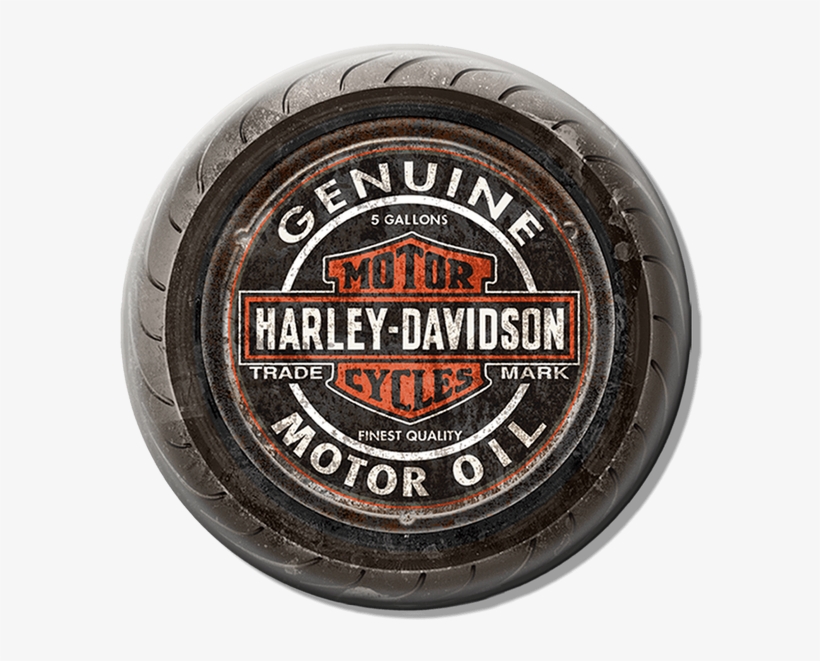 Harley-davidson Genuine Motor Old Tire Sign - Harley Davidson, transparent png #3966252