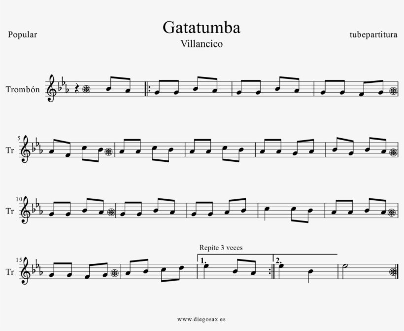 Carol Music Score For Trombone - Michael Turner Waltz Chords, transparent png #3966574