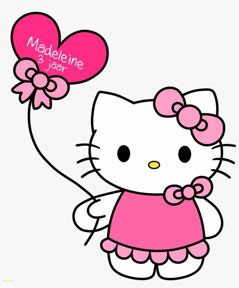 Hello Kitty With Balloons Free Download Clip Art Best - Hello Kitty Pink Png, transparent png #3967020