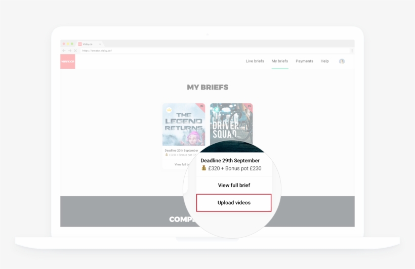 Know That, To Upload Your Videos To A Brief, You First - Macbook, transparent png #3967172