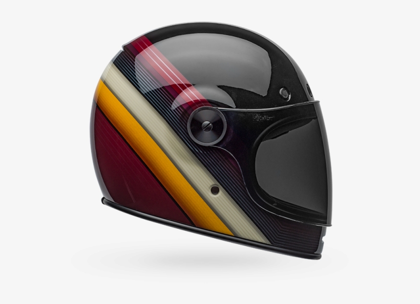 Burnout Gloss Black / White / Maroon - Bell Bullitt Helmet, transparent png #3967516