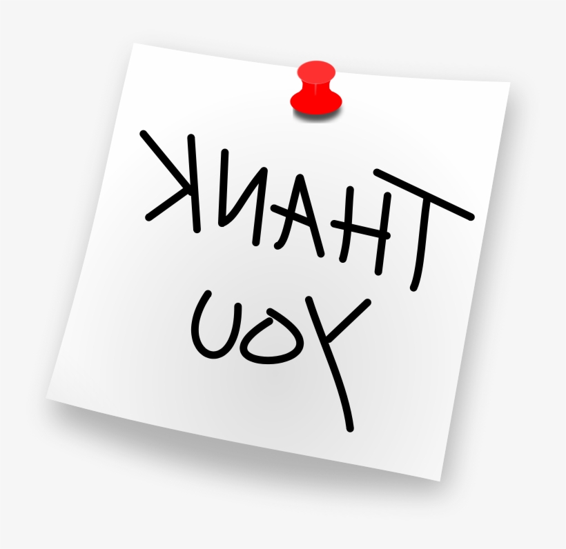 Thank You Clipart Free Large Images - Paper, transparent png #3968011