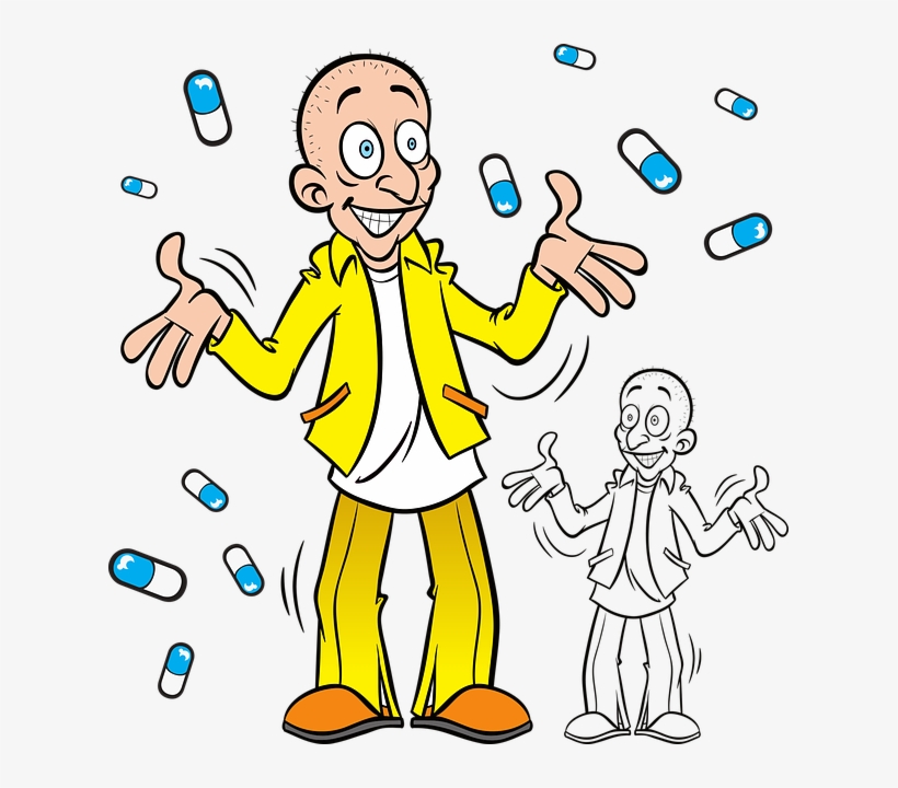 Man-3423743 640 - Drugged Out Cartoon Man, transparent png #3968420