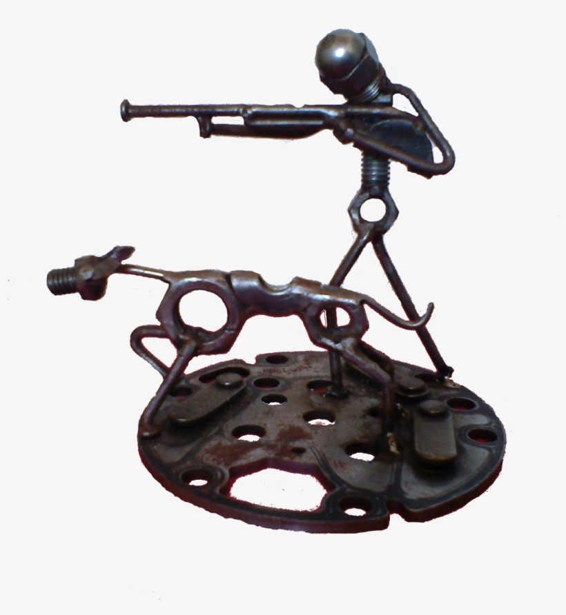 Arte Com Sucatas De Parafusos E Pregos Nome O Caçador - Industrial Style, transparent png #3968629