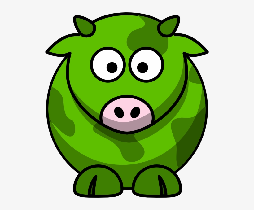 Green Cow 2 Svg Clip Arts 528 X 598 Px, transparent png #3968757