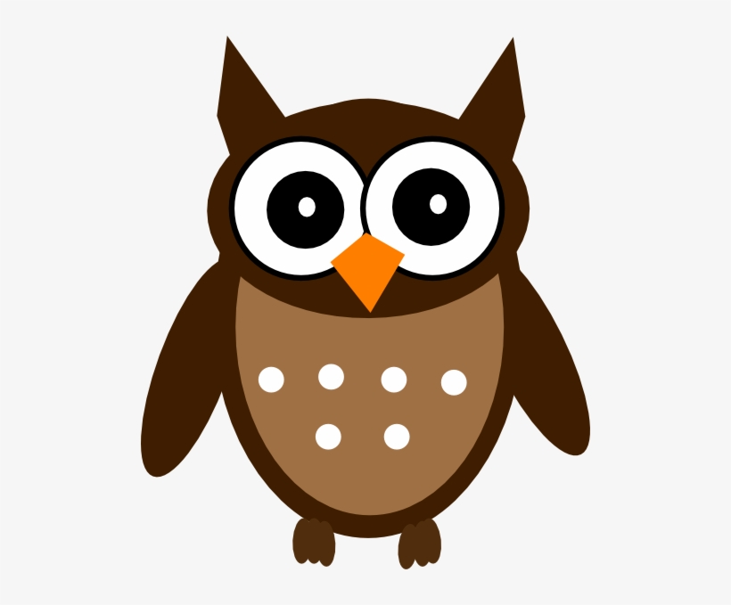 Brown Cute Owl Clip Art At Clker - Owl Png Clip Art, transparent png #3968884