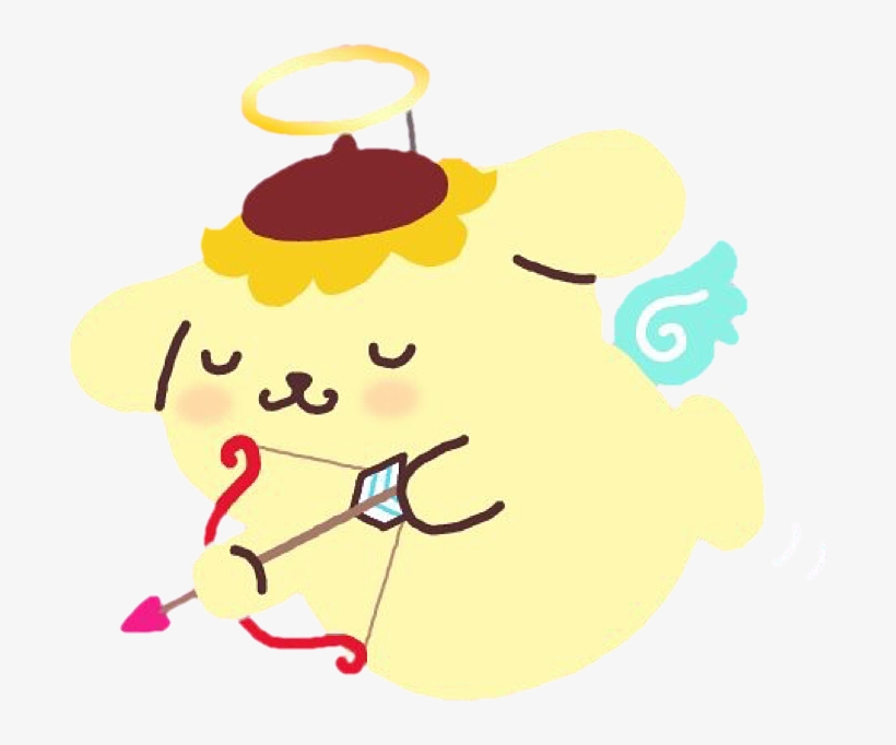 Pompompurin Sanrio Valentinesday Whitevalentinesday - Cartoon, transparent png #3969309