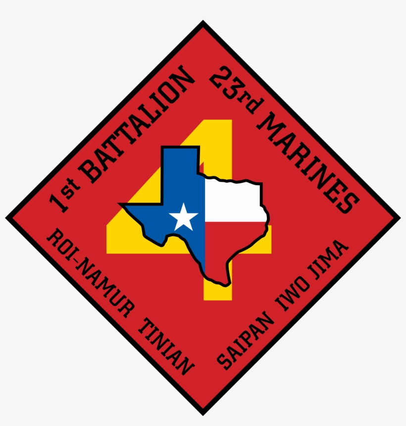 1st Battalion 23rd Marine Regiment Of United States - 1st Battalion, 23rd Marines, transparent png #3969552