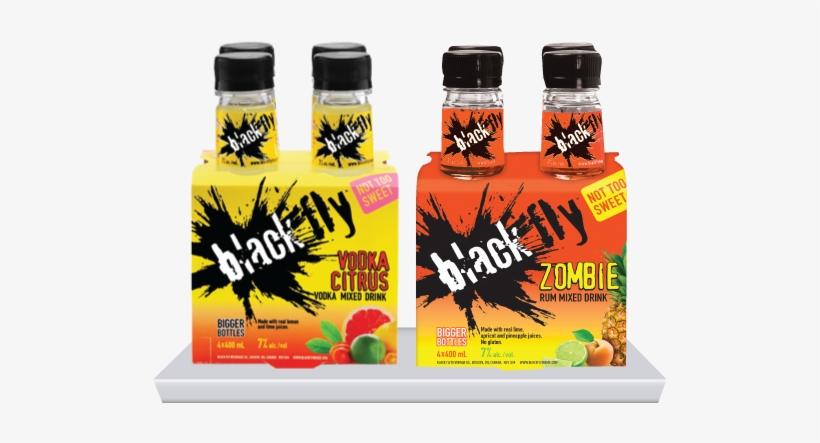 Vodka Citrus / Zombie Rum Mixed Drink - Black Fly Coolers, transparent png #3969796