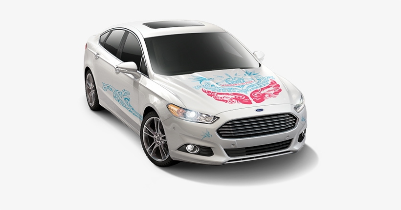 Ford Warriors In Pink Drive The Conversation 2014 Fusion - Ford Warriors In Pink Car, transparent png #3969917