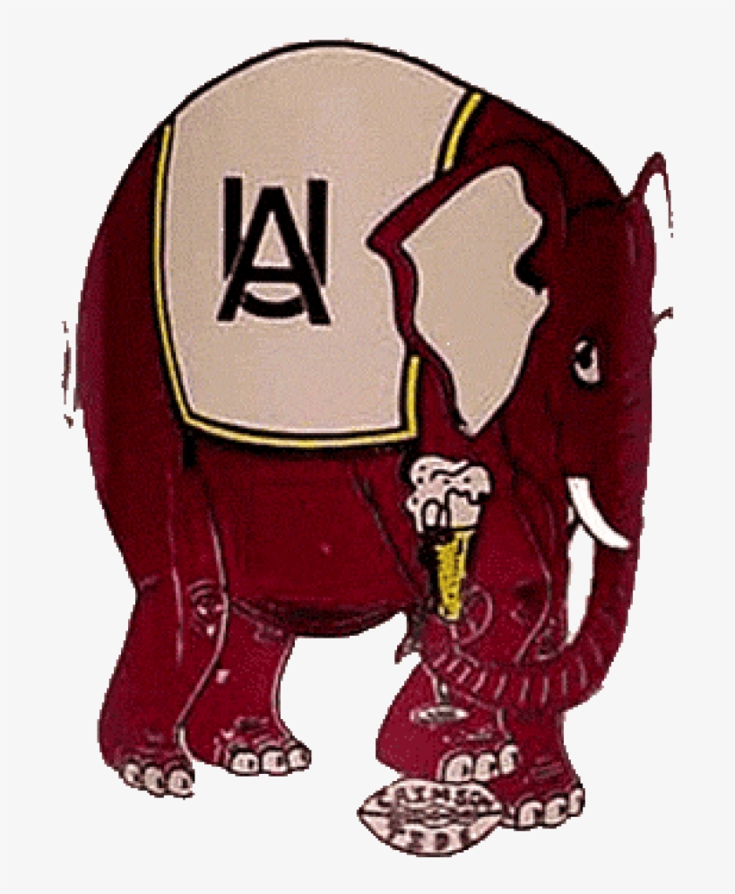 Alabama Crimson Tide Iron Ons - Alabama Logo History, transparent png #3970374