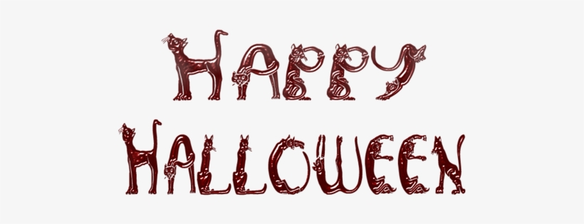 Halloween Text - Тематические Шрифты, transparent png #3970472