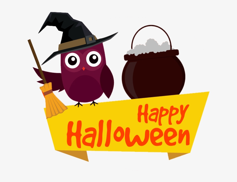 Halloween Vector Free Png Graphics - Owl Cartoon Halloween Png, transparent png #3970850