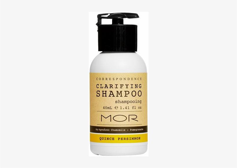 Mor Correspondence 40ml Clarifying Shampoo Bottles - Shampoo, transparent png #3971214