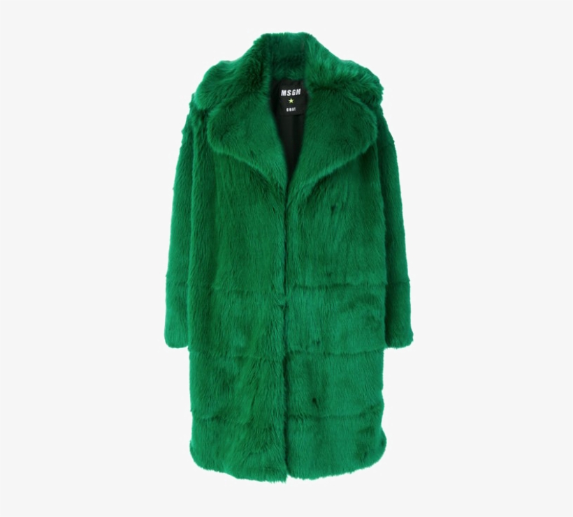 Warm Coat Png Picture - Msgm - Fur Coat - Damen - Synthetisches Kopolymer/polyamid/polyester, transparent png #3971546