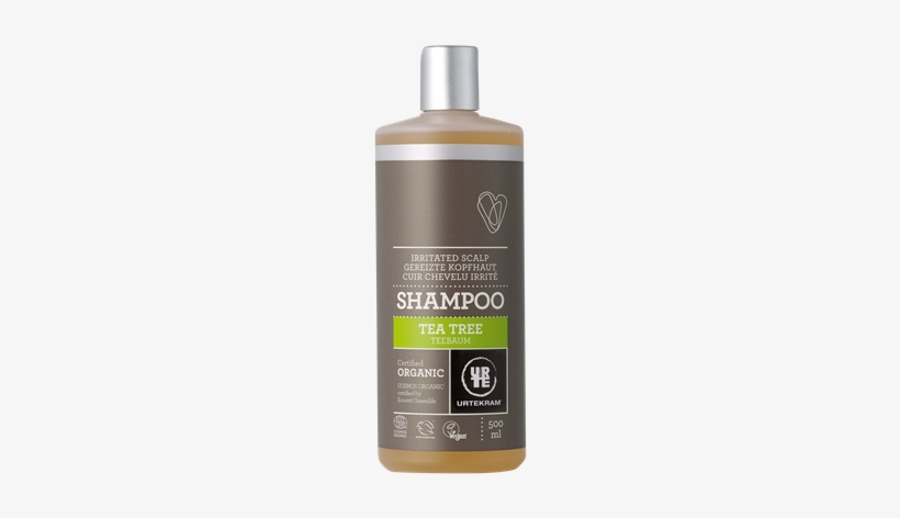 Tea Tree Shampoo Irritated Scalp Organic 500 Ml - Urtekram Organic Tea Tree Shampoo - 500 Ml, transparent png #3971676