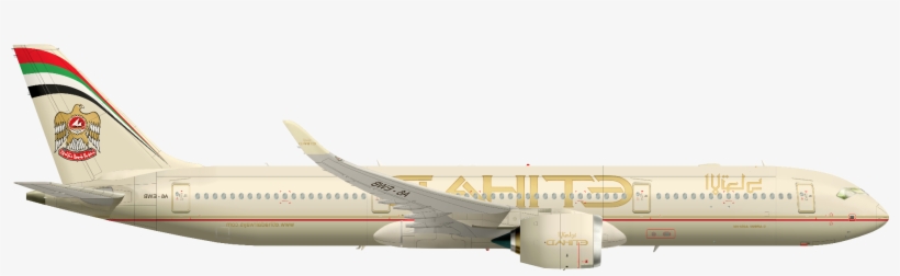 A350xwb-941 Etihad Airways Flipped - Etihad Airways Plane Png, transparent png #3972926