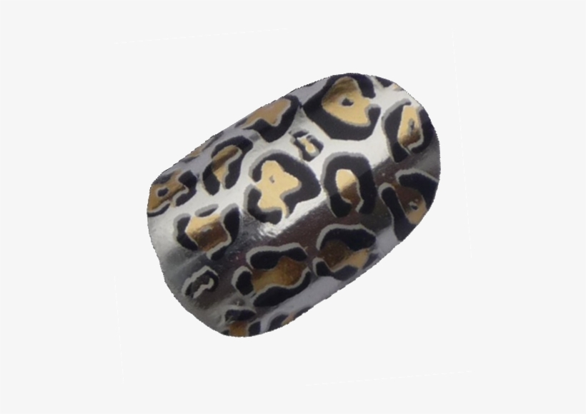 12 Sep - Chix Nails Nail Wraps Silver Jaguar Animal Print Fingers, transparent png #3973275